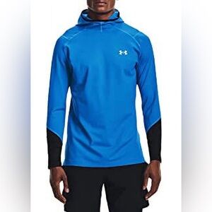 Under Armour ColdGear Infrared Hoodie Pullover, Blue/Black, L